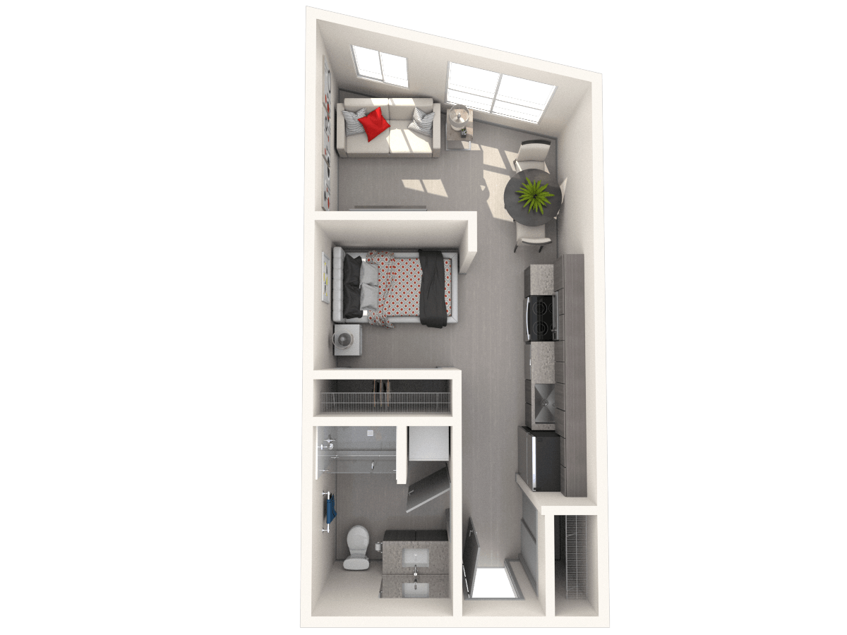 Railcar floor plan